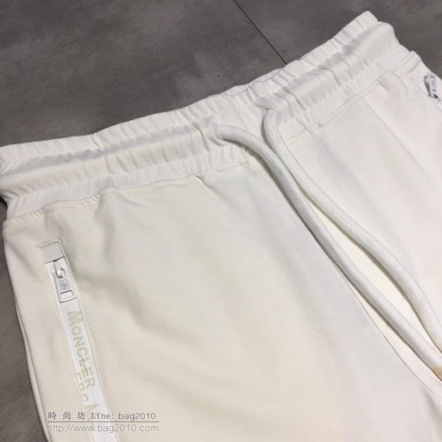 Moncler運動褲 19春夏薄款 盟可睞白色休閒褲  tzy1750